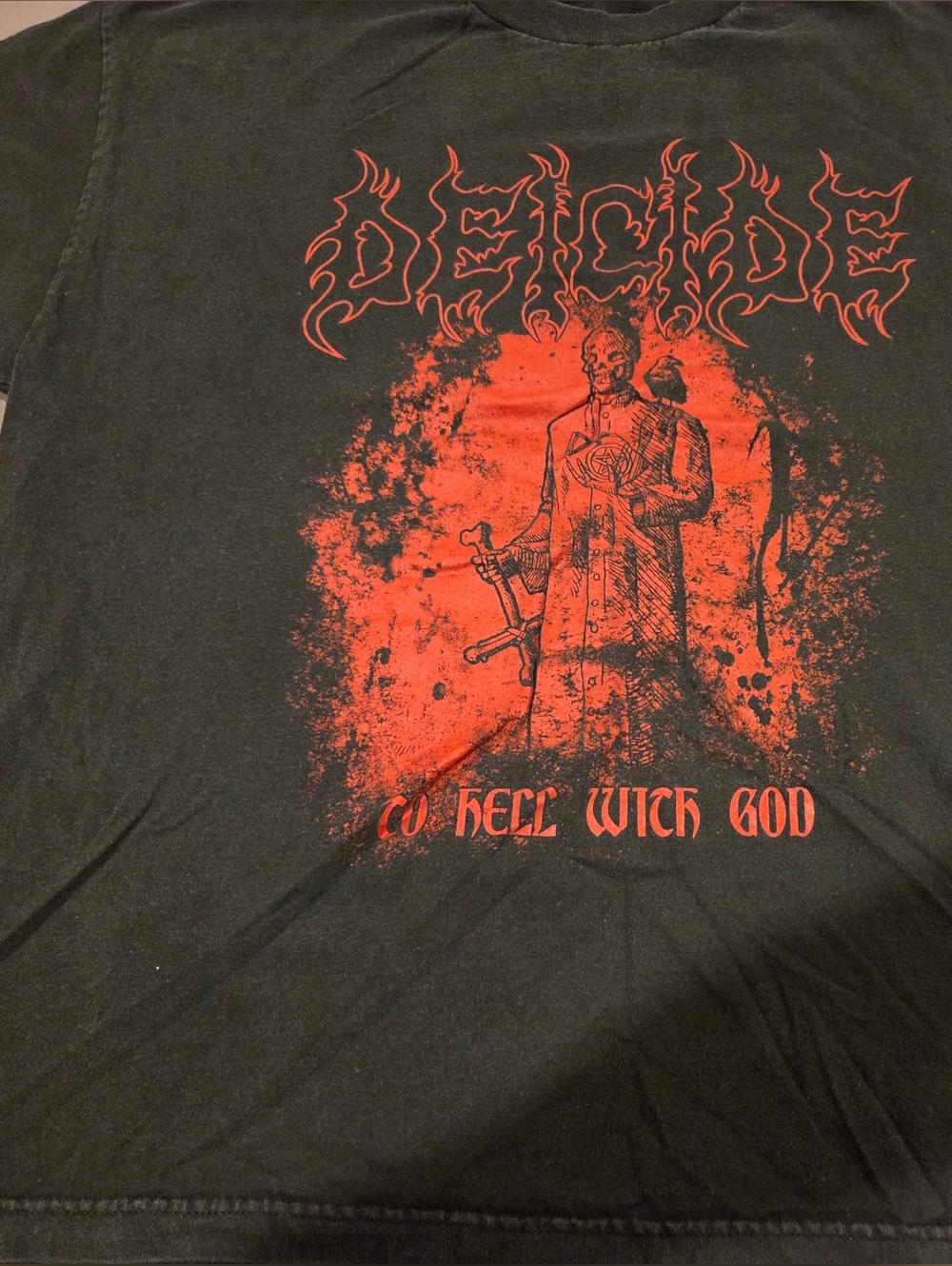 DEICIDE - TO HELL WITH GOD - VINTAGE SHIRT - MENS SIZE 2XL - Picture 2 of 8
